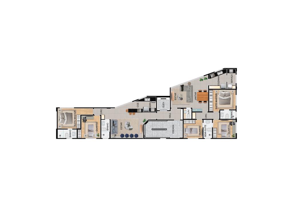São Pedro – Apartamento novo 3 quartos São Pedro – Apartamento novo 3 quartos