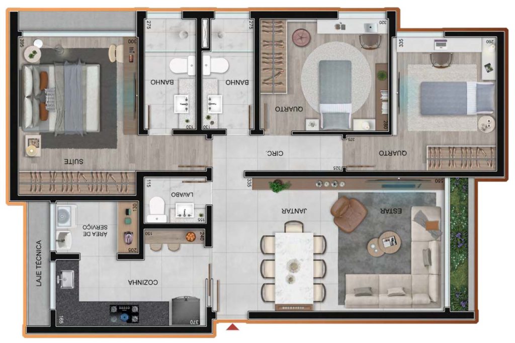 Sion – Lançamento 3 quartos, 90 m²
